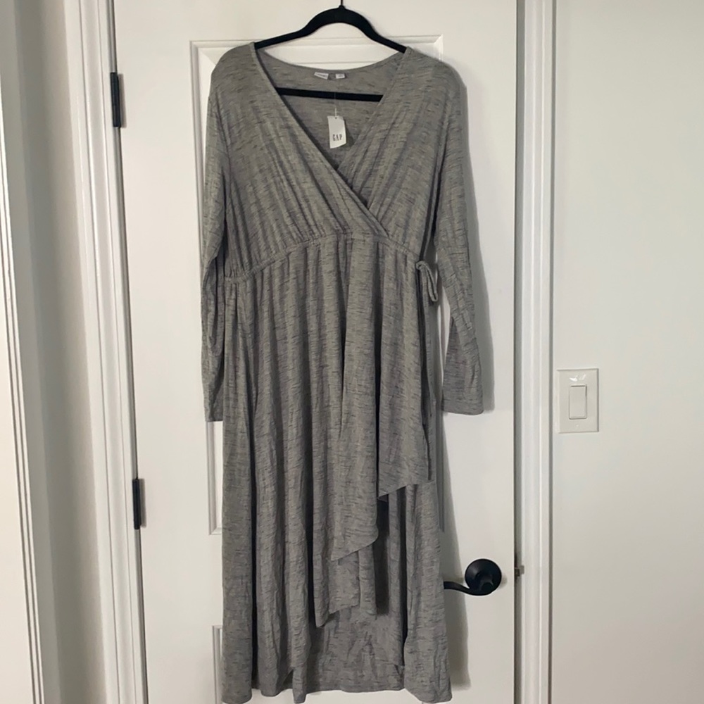 Grey maternity dress